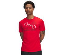 Under Armour Global Line Foundation Update Manches Courtes Hommes, T-Shirt Coton Ultra-Doux pour Homme, T-Shirt imprimé Respirant et au séchage Rapide, Red White Black, L, Red/White/Black, XXL