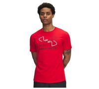 Under Armour Global Line Foundation Update Manches Courtes Hommes, T-Shirt Coton Ultra-Doux pour Homme, T-Shirt imprimé Respirant et au séchage Rapide, Red White Black, L, Red/White/Black, 3XL