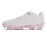 Under Armour Glyde Sola Rm Baskets Softball à crampons pour femme, (101) Blanc/Rouge/Pierre, 38 EU