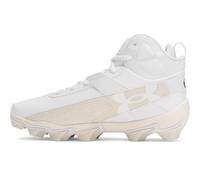Under Armour Harper 10 Rm Baskets à crampons de baseball pour homme, (100) Blanc/Pierre/Brownstone, 45.5 EU
