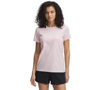 Under Armour Haut à Manches Courtes UA Rival Core pour Femme, Rose Prime / / Blanc, M