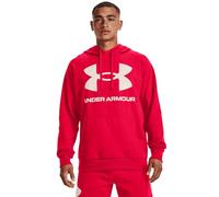 Under Armour Hauts en Polaire pour Hommes UA Rival Sweat à Capuche avec Grand Logo, Rouge, 1357093-600, MD
