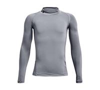 Under Armour Heatgear Armour Mock Long Sleeve Base Layer Gris 10-12 Years Garçon