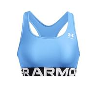 Under Armour HeatGear Authentics Soutien-Gorge de Soutien Moyen pour Femme, Bleu Horizon/Blanc, L