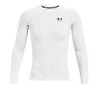 Under Armour Heatgear Comp Haut Manches Longues Hommes-Blanc,Noir, Taille S