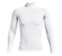 Under Armour Heatgear Comp Mock Haut Manches Longues Hommes-Blanc
