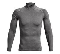 Under Armour Heatgear Comp Mock Haut Manches Longues Hommes-Gris S