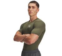 Under Armour HeatGear Compression Manches Courtes Hommes, T-Shirt Manches Courtes pour Homme, Haut de Sport Homme Respirant et au séchage Rapide, Marine OD Green/White, MD
