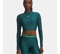 Under Armour Under Armour HeatGear Crop Mock Women LS Tee-shirt à manches longues XS Vert