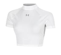 Under Armour T-shirt HeatGear Elite Crop Femme Blanc XS
