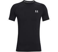Under Armour Heatgear® Fitted Short Sleeve Mens Noir/Blanc L Male