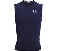 Under Armour Débardeur HeatGear Comp Hommes Bleu foncé/Blanc Taille M