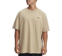Under Armour Heavyweight Oversized Logo Wash Tee-shirt L Marron