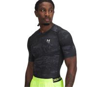 Under Armour Haut à Manches Courtes HeatGear® pour Homme, Noir/Blanc, S