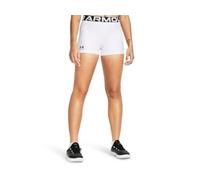 Under Armour HG Authentics Short pour femme, Blanc/noir, M