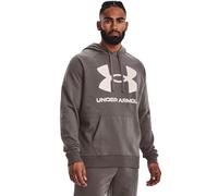 Under Armour Homme Rival À en Polaire avec Grand Logo Sweat shirt capuche, (176) Argile Fraîche / Onyx Blanc, M EU