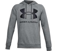 Under Armour Homme Rival Polaire Big Logo Hd T shirt, Gris Clair Chiné/Noir (012), M EU