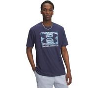 Under Armour Homme UA ABC Camo Boxed Logo T-Shirt, Bleu Marine Délavé/Bleu Calme, XL EU