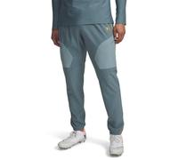 Under Armour Homme UA Challenger Warm-up PNT Pantalon De Survêtement, Bleu Jaspe/Orange Squad, M EU