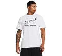 UNDER ARMOUR T-Shirt 'Foundation' gris / noir / blanc, Taille XS