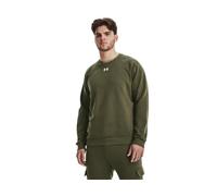 Under Armour Sweat-shirt Rival Fleece Crew – olive/blanc – Taille L Homme