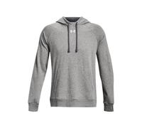 Under Armour Sweat à capuche Rival Fleece – gris molletonné, poche kangourou – XL Homme
