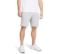 Under Armour Homme UA Rival Fleece Shorts, (011) Mod Gray Light Heather/Blanc, M EU