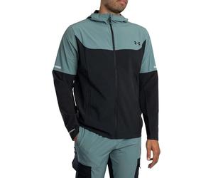 Under Armour Homme Veste Tissée Utilitaire Technique, Black/Green, M
