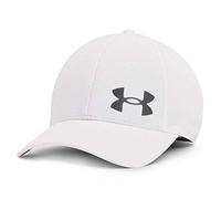 Under Armour Hommes Isochill Extensible Baseball Cap - Blanc/Pitch Gris - L/XL