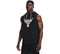 Under Armour Hommes Project Rock Terry Sweat sans Manche Noir/Blanc M