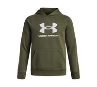 Under Armour Sweat à capuche Rival Polaire Grand logo Garçons - Ultra-doux - Marine OD Green/White