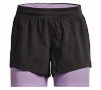 Under Armour Iso-Chill Run 2-in-1 Short Femme Courte Gris