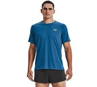 Under Armour Kurzarm Streaker Running Shirt Manches Courtes, Bleu/Argent, M Homme