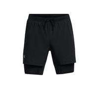 Under Armour – Short Launch 5 Inch 2-in-1 Homme – Ultra-léger, Respirant, Noir Taille L