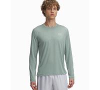 Maillot manches longues under armour launch vert homme