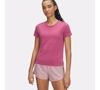 Under Armour Launch Manches Courtes Femmes, T-Shirt Running léger avec détails réfléchissants, T-Shirt Femme pour la Course à Pied, Fuchsia Dusk/Reflective, L, Fuchsia Dusk/Reflective, LG