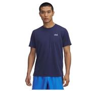 Under Armour Launch Manches Courtes Hommes, T-Shirt Running léger avec détails réfléchissants, T-Shirt Homme pour la Course à Pied, Washed Navy/Reflective, L, Washed Navy/Reflective, LG