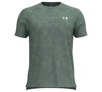 Under Armour Launch Manches Courtes, T-Shirt Homme léger avec détails réfléchissants, T-Shirt Running Motif Camouflage, Hommes, Serpentine/Reflective, L, Serpentine/Reflective, SM