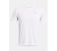 Under Armour Hommes Streaker Splatter SS Tee Vêtements De Course Maillot De Course White 100 - Blanc XL