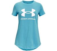 Under Armour Live Sportstyle Graphic Short-Sleeve T-Shirt, Fresco Blue (481)/Noir, Taille M Fille
