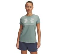 Under Armour Live Sportstyle Graphic T-Shirt à Manches Courtes et col Rond pour Femme, (348) Vert silice / / Vert Hydro, Taille S