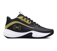 Under Armour Chaussures de basket-ball UA Lockdown 7 Mixte Noir/Noir/Or métallisé 47,5 EU