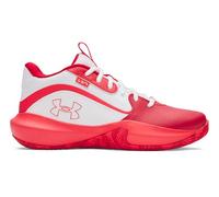 Under Armour Lockdown 7 Unisexe, chaussures de sport pour hommes et femmes, baskets unisexes avec semelle intermédiaire en EVA, White / Red / Racer Red, 44
