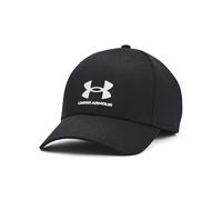 Under Armour Lockup Adj Casquette avec fermeture réglable, casquette de sport confortable pour hommes, noir/blanc