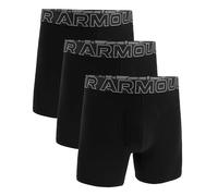Under Armour Lot de 3 Boxers pour Homme en Coton Performance, Longueur Jambe 15 cm - Respirant, évacuation de l’humidité, Toucher Doux, Confort Toute la journée, Noir, XL
