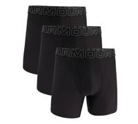 Under Armour Homme Mens Performance Tech Mesh 6" 3 Pack Solid Briefs Boxer Shorts, Noir, 4XL EU