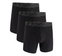 Under Armour – Lot de 3 boxers homme Tech Performance, 15 cm, respirant, gris/noir, XL