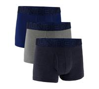 Under Armour Lot de 3 caleçons Performance en Coton pour Homme, Bleu/Acier, L