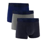 Under Armour Lot de 3 caleçons Performance en Coton pour Homme, Bleu/Acier, L