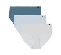 Under Armour Lot de 3 Culottes Hipster Femme Pure Stretch – Invisibles, sans coutures – Blue Calm M